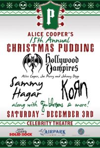 Alice Cooper Christmas Pudding 2016