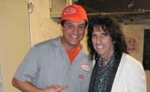 Alice Cooper, backstage before performing at his charity Solid Rock